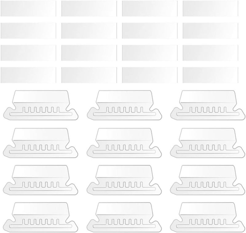 110pcs PVC Hanging File Folder Tabs with Detachable Classification Index Labels for Office Filing and Document Organization - Image 1