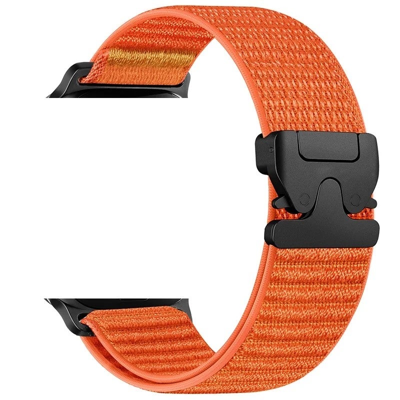 Bluejw Nylon Loop Watch Band for Apple Watch 11, Replaceable Sport Wristband with Parachute Steel Buckle, Soft Smart Watch Strap - Image 4