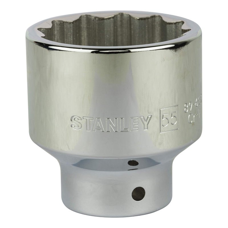 Stanley Stanley Chrome Vanadium Steel Stmt896558B 34Inch 55Mm 12 Point Standard Socket Silver  - Image 1