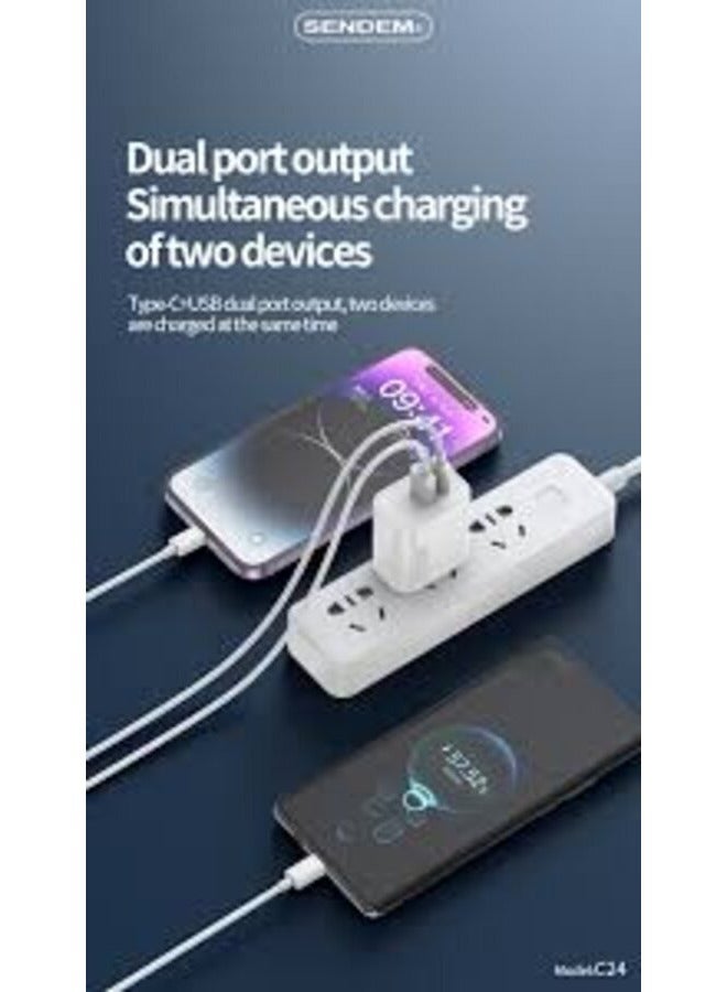 سيندم محول ثنائي المنفذ شحن سريع - Image 2