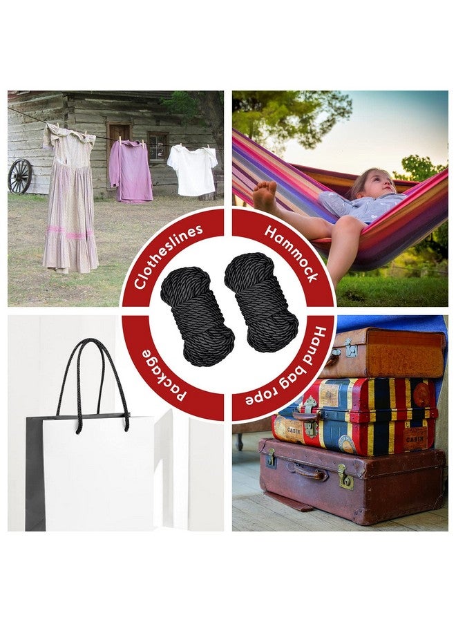 Shappy Braided Twisted Silk Ropes 8Mm Diameter Soft Solid Braided Twisted Ropes Decorative Twisted Satin Shiny Cord Rope For All Purpose And Diy Craft - Image 5