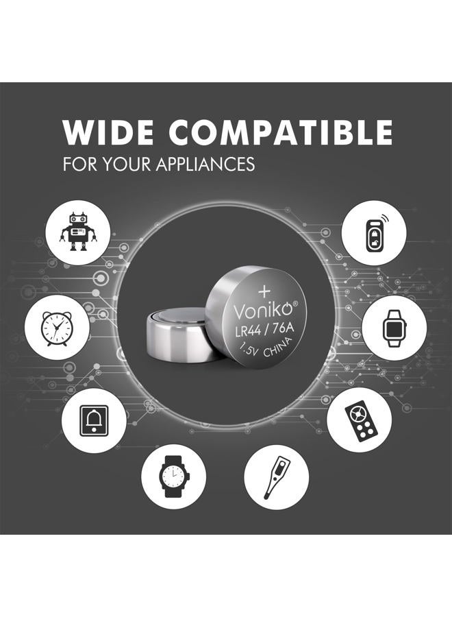 Voniko AG13 LR44 Batteries 20 Pack—[Ultra Power] Premium Alkaline 1.5 Volt LR44 Button Cell Battery for Toys & Electronic Devices - Image 4
