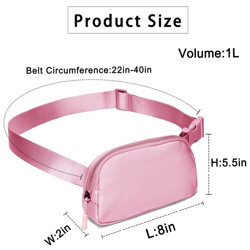 Amazerbst Fanny Pack, Everywhere Belt Bag,40 Inch Adjustable Strap for Women and Men,Waterproof - Image 5