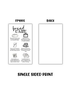 Lashicorn Bread Care Instruction Cards | 50Pk 2X3.5” Sourdough Storage Bakery Baker Client Packaging Cinnamon Roll Cupcake Cake How To Store  - Image 4