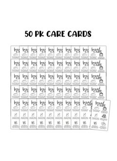 Lashicorn Bread Care Instruction Cards | 50Pk 2X3.5” Sourdough Storage Bakery Baker Client Packaging Cinnamon Roll Cupcake Cake How To Store  - Image 2