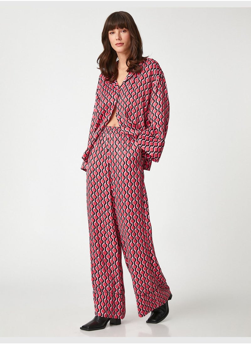 KOTON - Palazzo Trousers Pocket Elastic Waist - Image 1