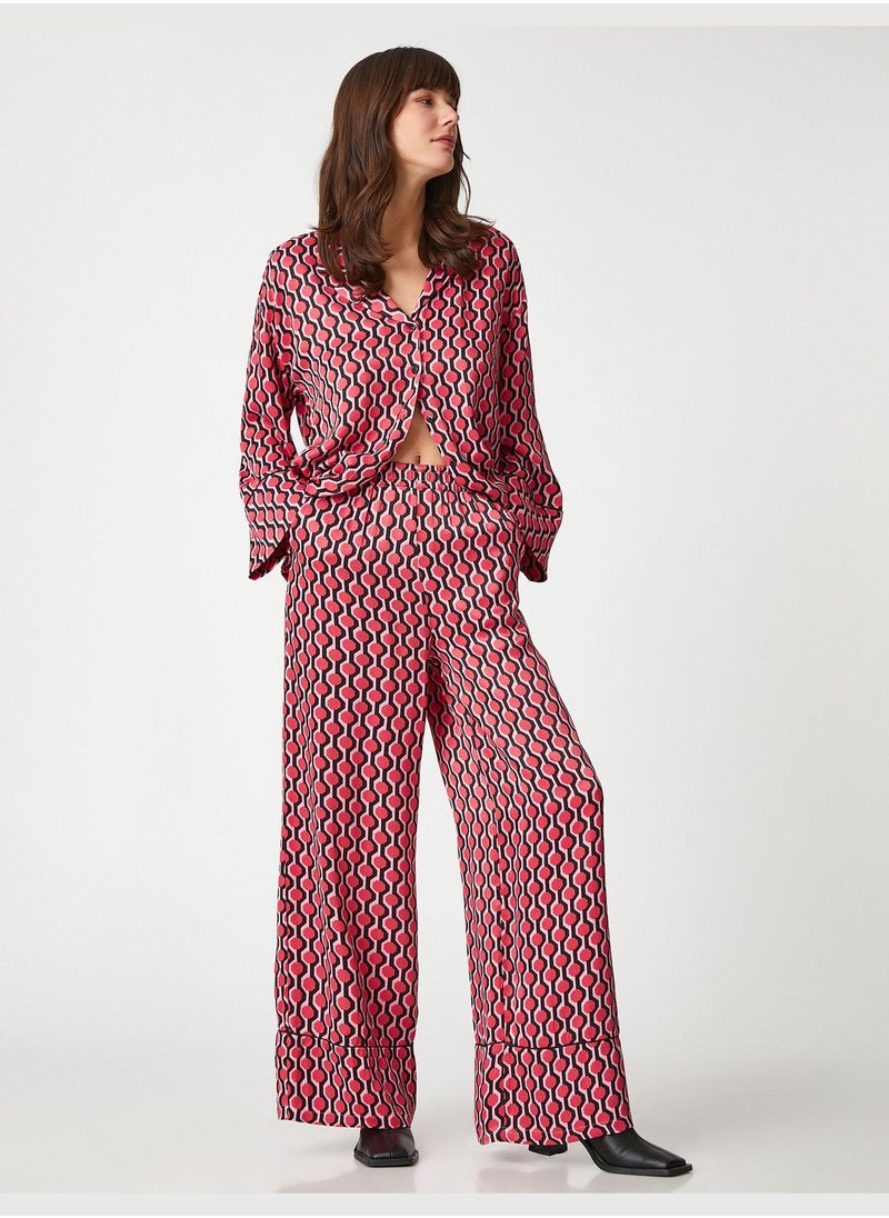 KOTON - Palazzo Trousers Pocket Elastic Waist - Image 1