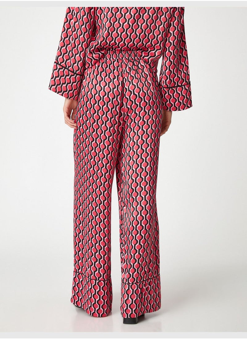 KOTON - Palazzo Trousers Pocket Elastic Waist - Image 1