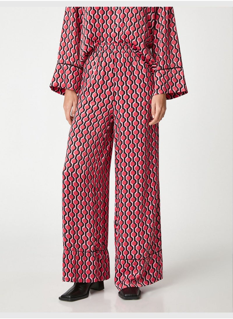 KOTON - Palazzo Trousers Pocket Elastic Waist - Image 1