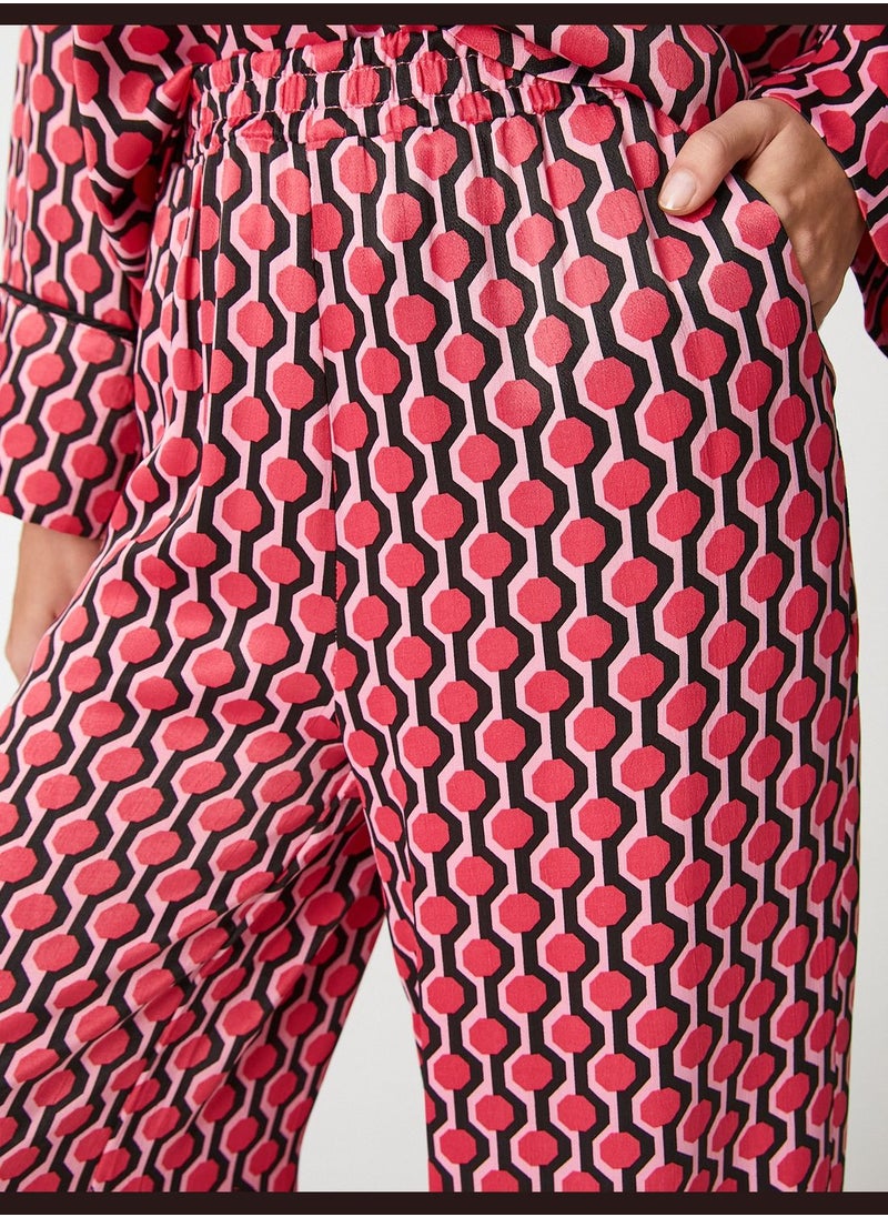 KOTON - Palazzo Trousers Pocket Elastic Waist - Image 1