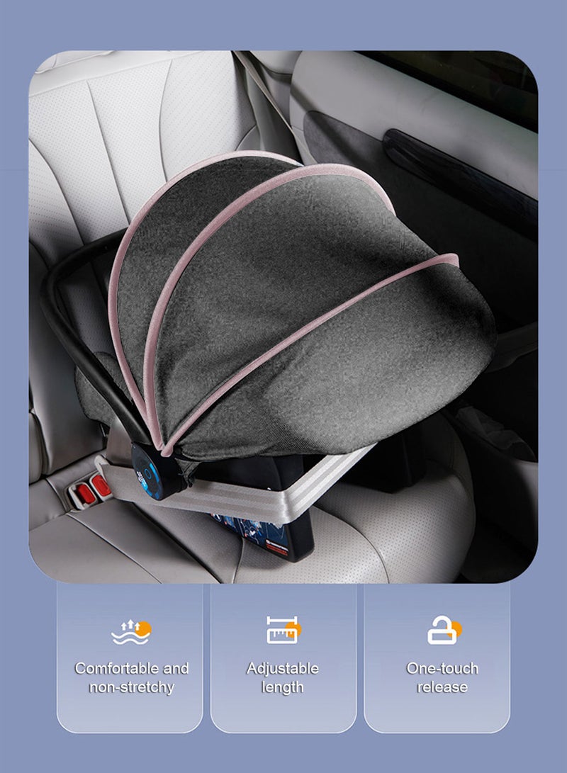 MaBaby 4 In 1Baby Safety Car Seat, Adjustable Backrest And Canopy, Three-Point Safety Belt, Car Carrier For Kids From 0-15 Months  - Image 5
