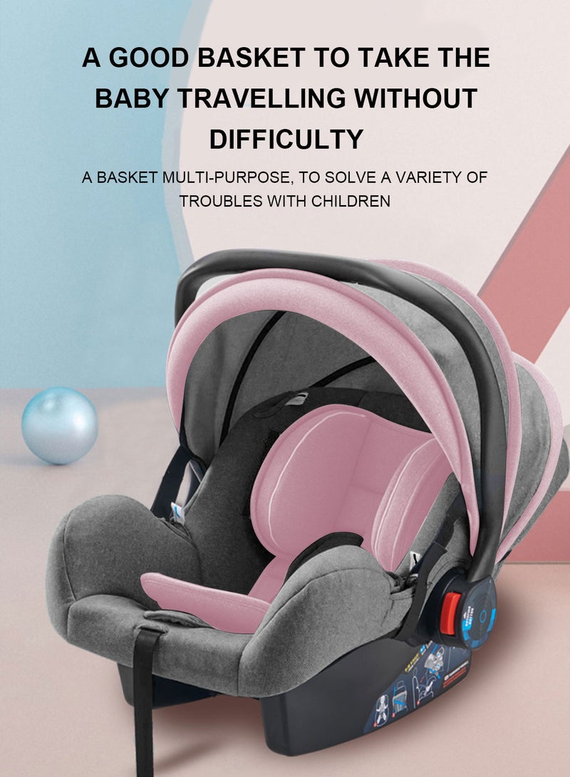 MaBaby 4 In 1Baby Safety Car Seat, Adjustable Backrest And Canopy, Three-Point Safety Belt, Car Carrier For Kids From 0-15 Months  - Image 4