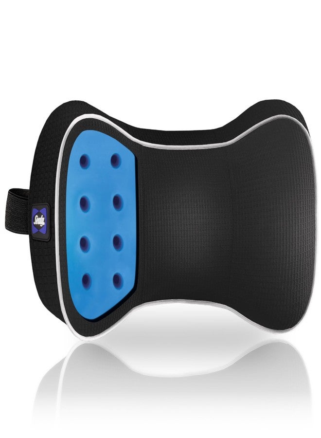 Sealy وسادة عنق سيالي من فوم الذاكرة للسيارة أو كرسي المكتب - وسادة عنق عنقية، وسادة رأس مبردة للسيارة أو وسادة كرسي المكتب للعنق - Image 1