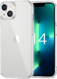Rock Pow iPhone 14 Plus Case 6.7in  Anti-Yellowing,Drop Protection with Bumper Shockproof Protective Cover Slim Thin Phone Case iPhone 14 Plus Crystal Clear  - Image 1