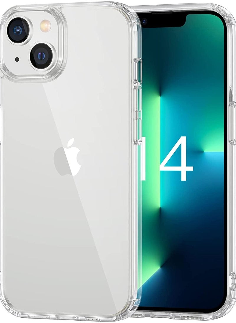 iPhone 14 Plus Case 6.7in  Anti-Yellowing,Drop Protection with Bumper Shockproof Protective Cover Slim Thin Phone Case iPhone 14 Plus Crystal Clear