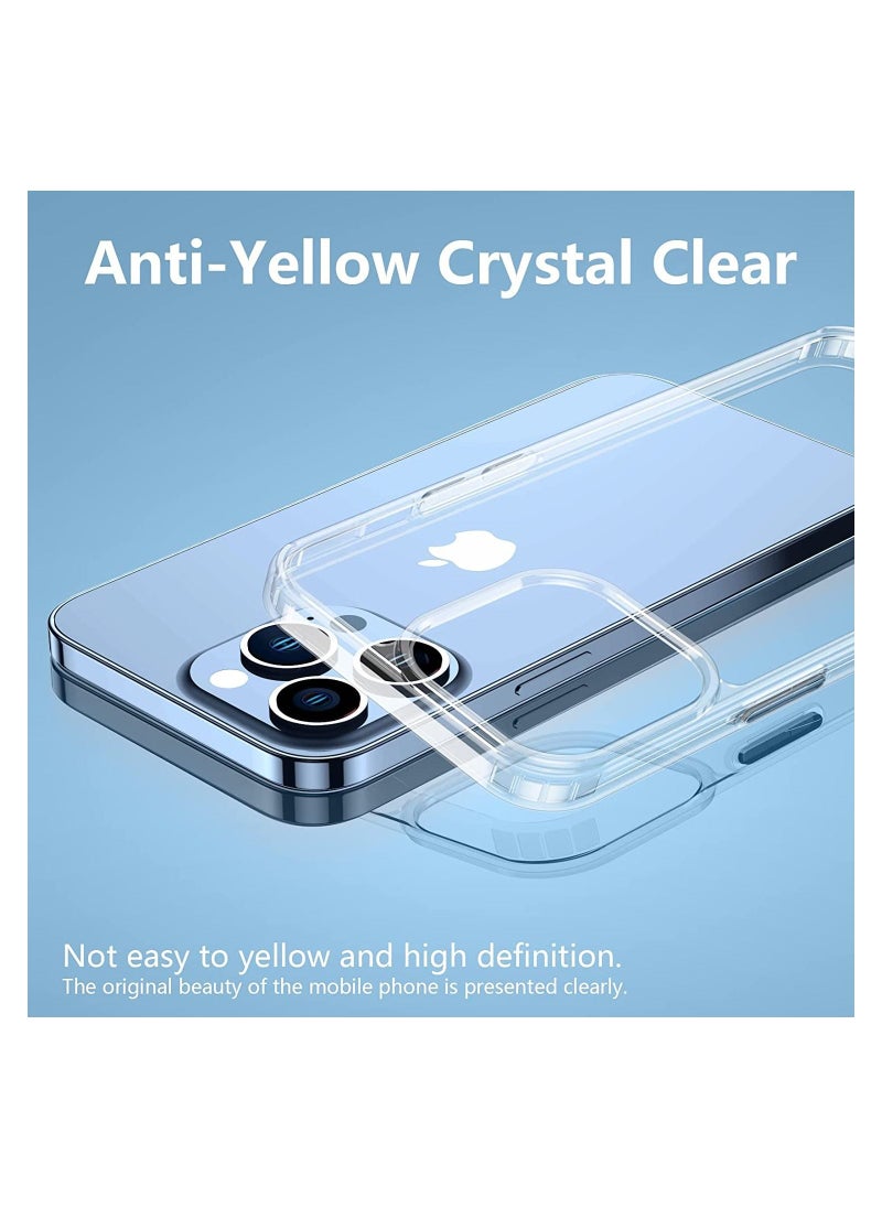 iPhone 14 Plus Case 6.7in  Anti-Yellowing,Drop Protection with Bumper Shockproof Protective Cover Slim Thin Phone Case iPhone 14 Plus Crystal Clear