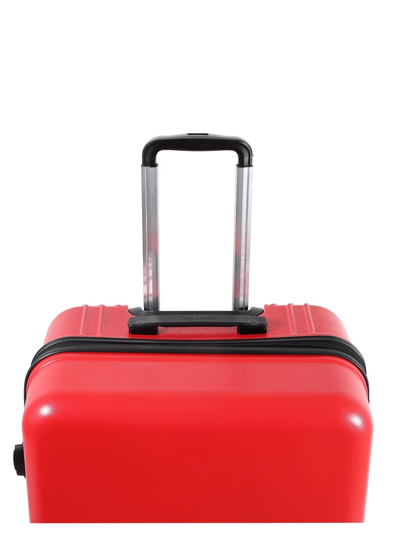 Biggdesign - Biggdesign Lightweight Cats Design Carry On Luggage with Spinner Wheel and Lock System Red 20-Inch - Image 1
