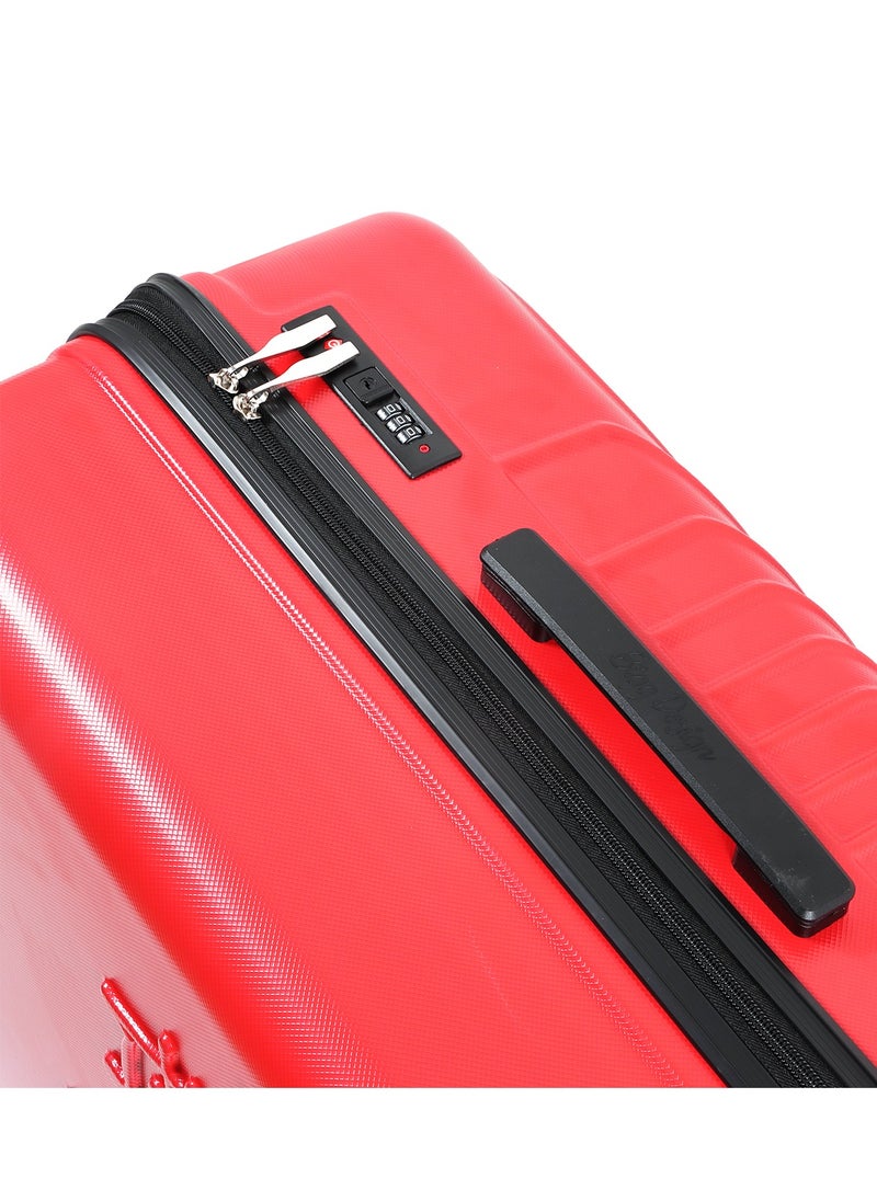 Biggdesign - Biggdesign Lightweight Cats Design Carry On Luggage with Spinner Wheel and Lock System Red 20-Inch - Image 1