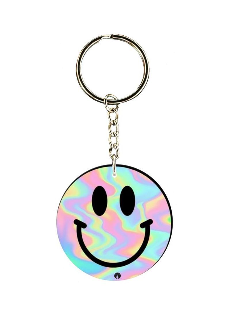 Smiley Printed Keychain