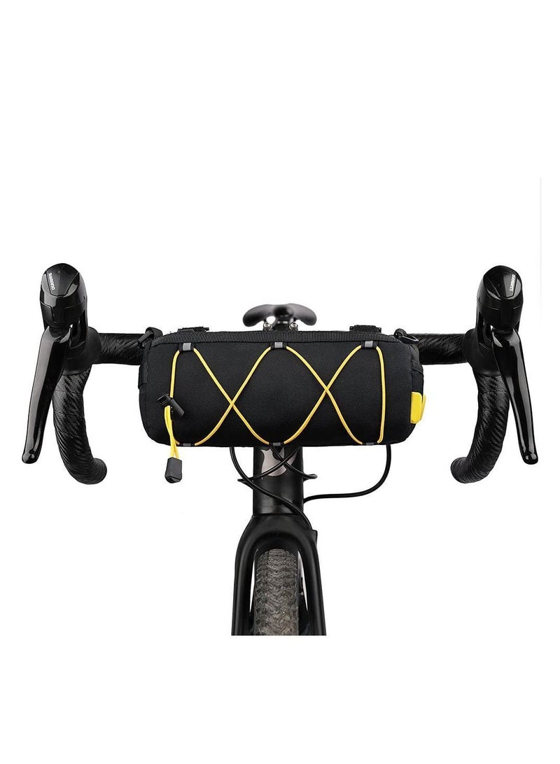 Y&D Bike Handlebar Bag, Bicycle Front Bag Fram Storage Roll Mountain Road Bikes Commuter Shoulder Professional Cycling Accessories - Image 1