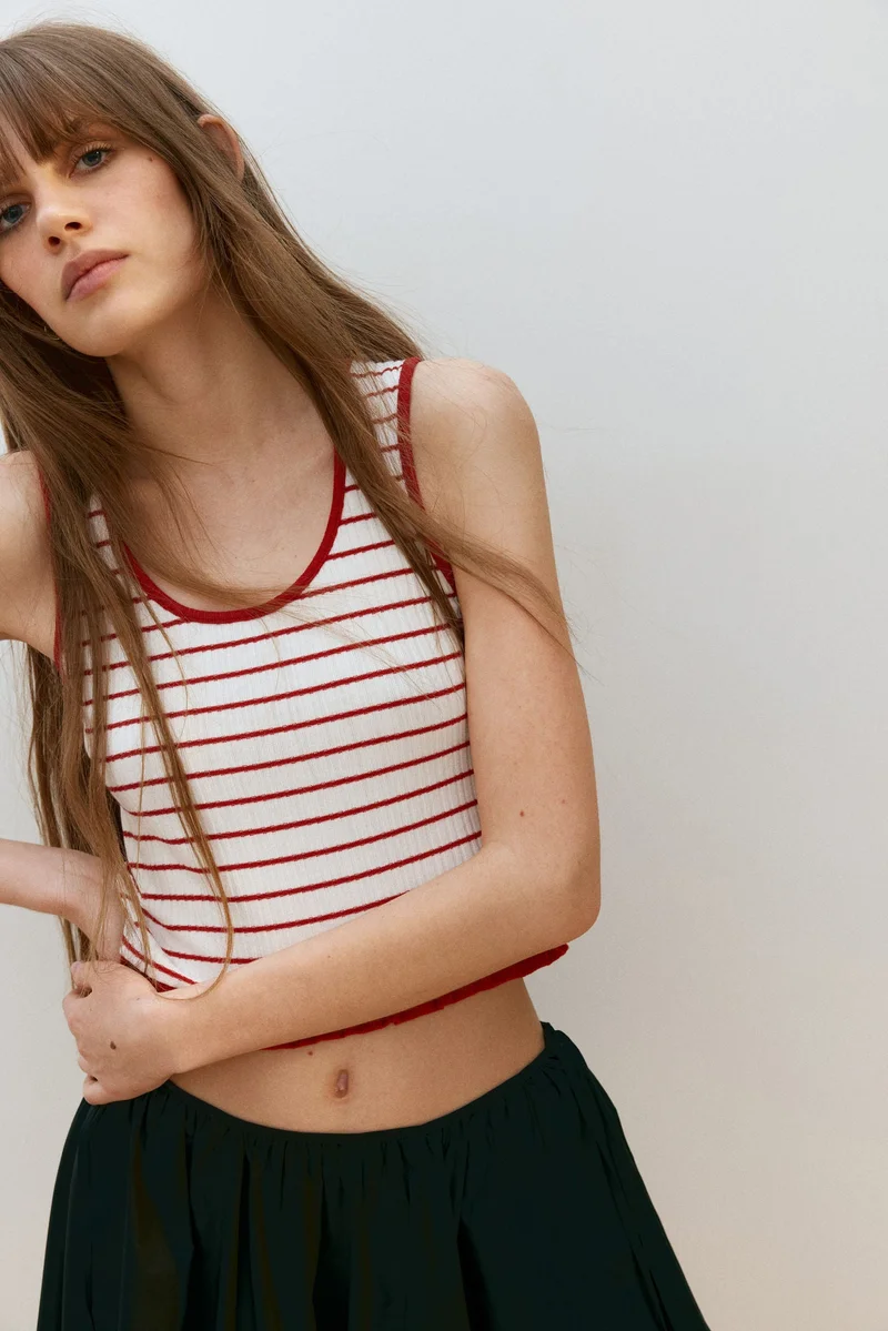 H&M Frill-trimmed vest top