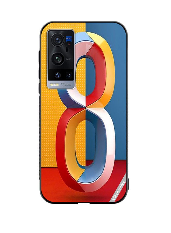 VR CREATIVE Protective Case Cover For Vivo X60 Pro Plus Number 8 Design Multicolour - Image 1