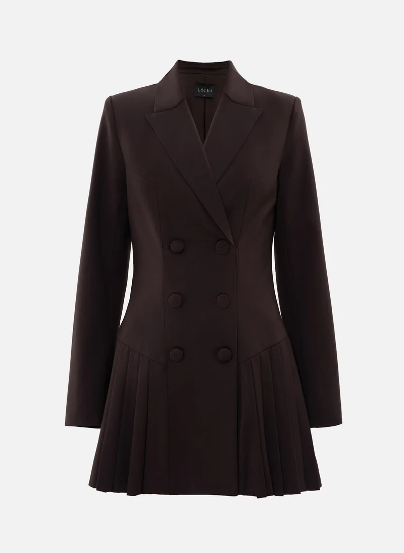 Lichi Mini blazer dress with pleated skirt