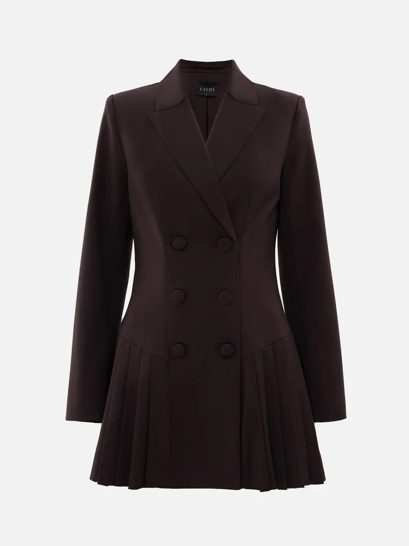 Lichi Mini blazer dress with pleated skirt