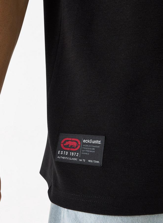 Ecko Unltd. Ecko Logo Detail Crew Neck T-shirt with Short Sleeves - Image 4