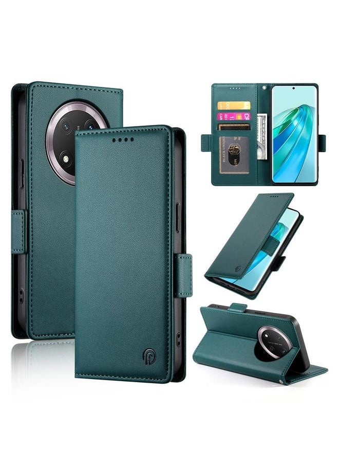 Zaboon Case For Honor X9c Global / Magic7 Lite Side Buckle Magnetic Frosted Leather Phone Case  - Image 1