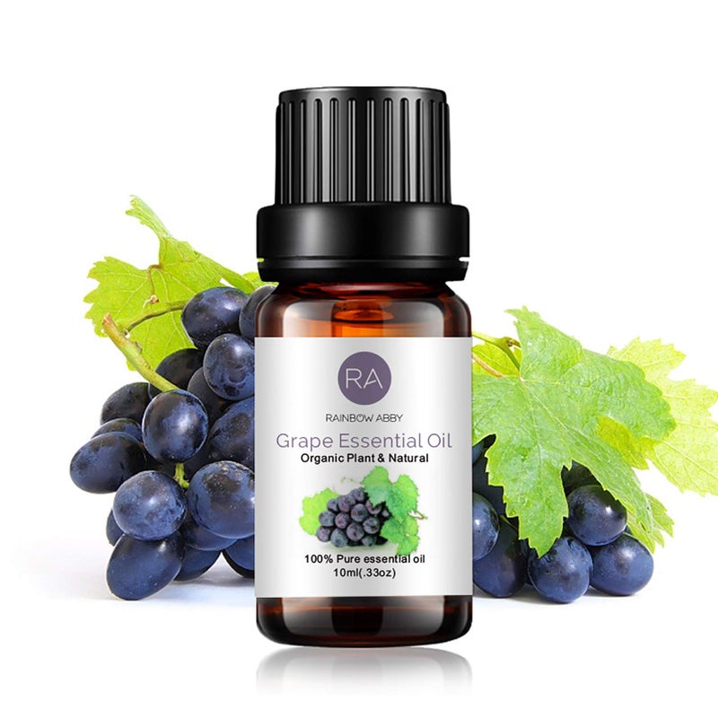 Rainbow Abby Grape Essential Oil 100 Pure Oganic Plant Natrual Flower Essential Oil for Diffuser Message Skin Care 10ML 