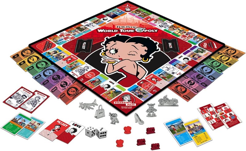 MasterPieces MasterPieces Opoly Board Games  Betty Boop World Tour Opoly  Officially Licensed Board Games For Adults Kids  Family - Image 2