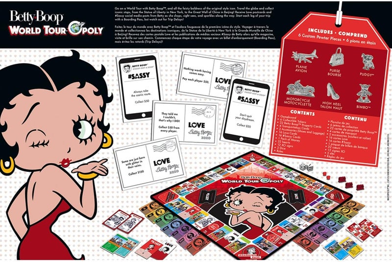 MasterPieces MasterPieces Opoly Board Games  Betty Boop World Tour Opoly  Officially Licensed Board Games For Adults Kids  Family - Image 3