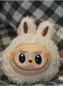 Labubu Beige Plush Keychain – Soft Cream Bunny Pendant, Neutral and Elegant
