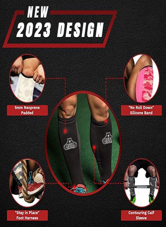 Bear Grips Deadlift Shin Guards - Gym Equipment Rope Climbing Shin Guard for Men and Women - Injury Prevention Calf Support Shin Guard Sleeves for Ultimate Shin Protection (Black, Medium) - Image 5