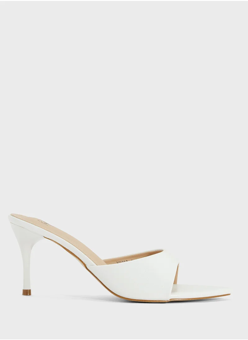 Ginger Pointed Heeled Mule