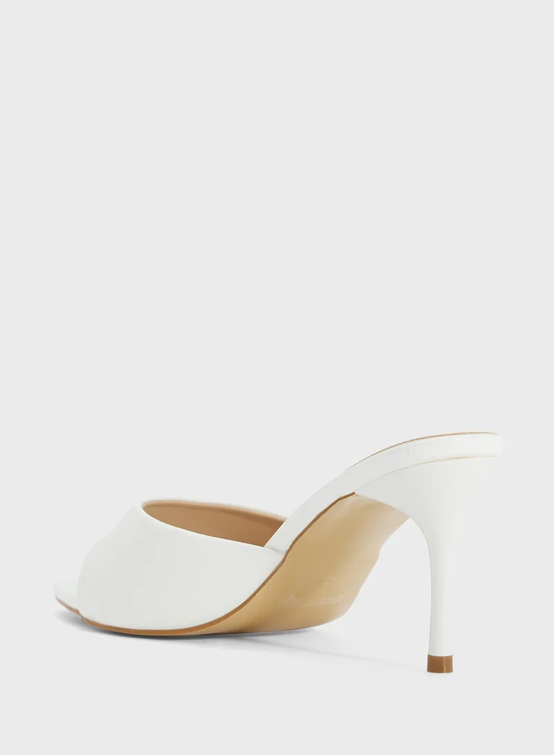 Ginger Pointed Heeled Mule
