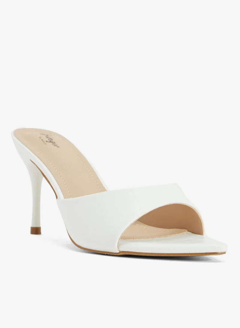 Ginger Pointed Heeled Mule