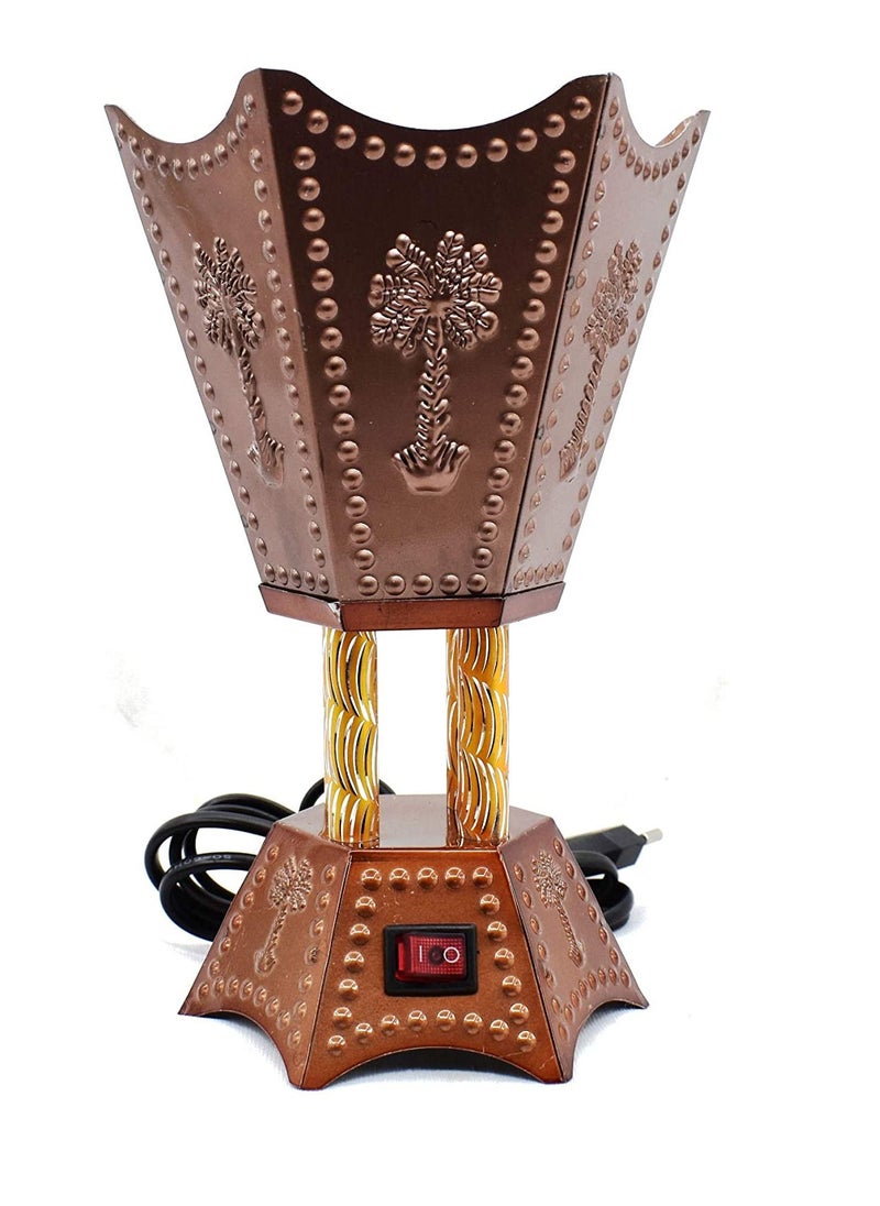 SAQOWARE - Electric Bakhoor Burner/Madkhan/Mabkhara/Oud Burner/Incence Burner(Copper) 6 Corner Shape - Image 1