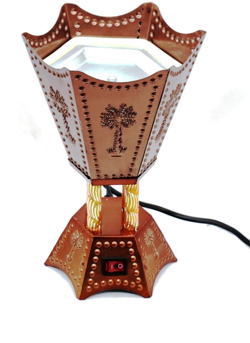 SAQOWARE - Electric Bakhoor Burner/Madkhan/Mabkhara/Oud Burner/Incence Burner(Copper) 6 Corner Shape - Image 1