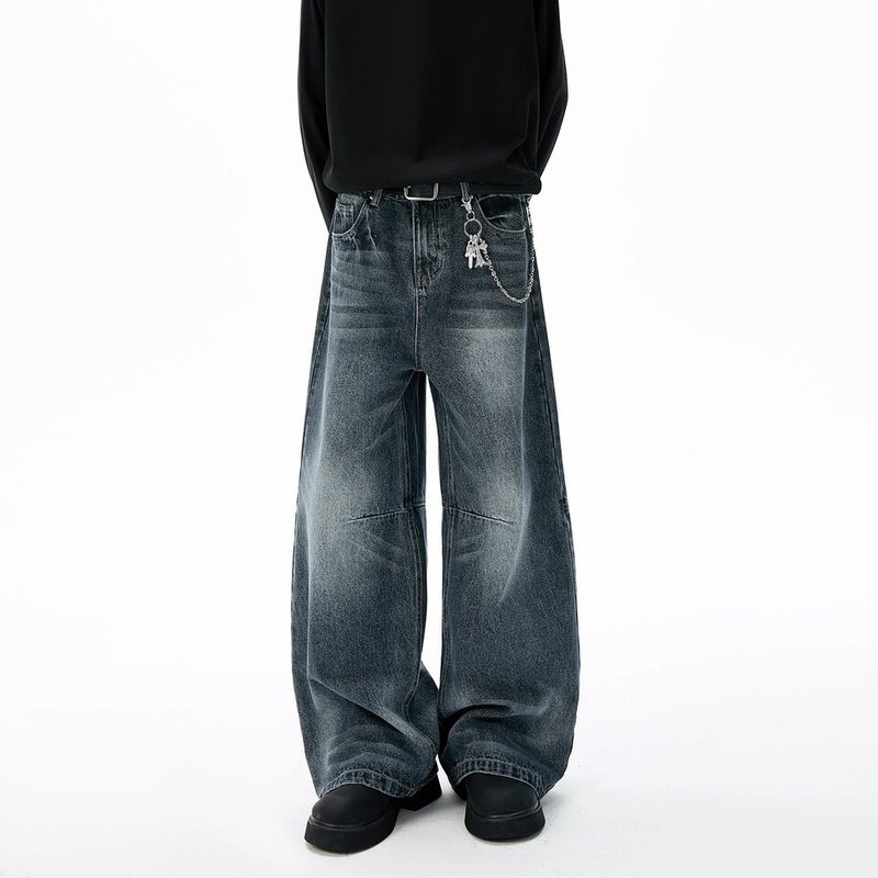 Unisex Classic Denim Jeans Loose Fit Daily Outdoor Wear - Image 2