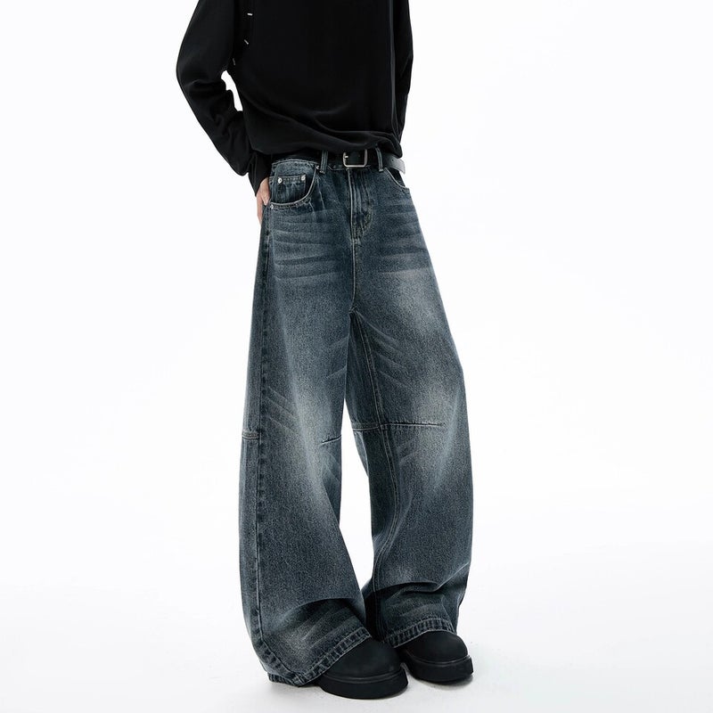 Unisex Classic Denim Jeans Loose Fit Daily Outdoor Wear - Image 5