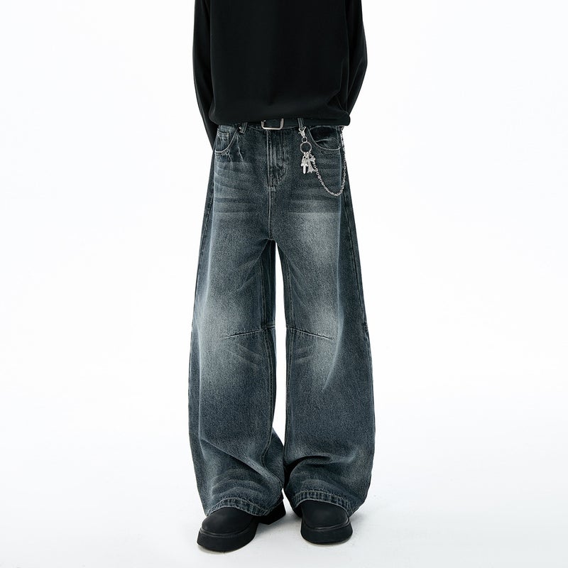 Unisex Classic Denim Jeans Loose Fit Daily Outdoor Wear - Image 1