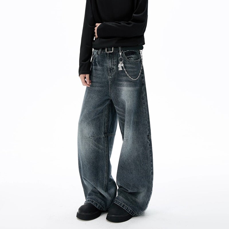 Unisex Classic Denim Jeans Loose Fit Daily Outdoor Wear - Image 3