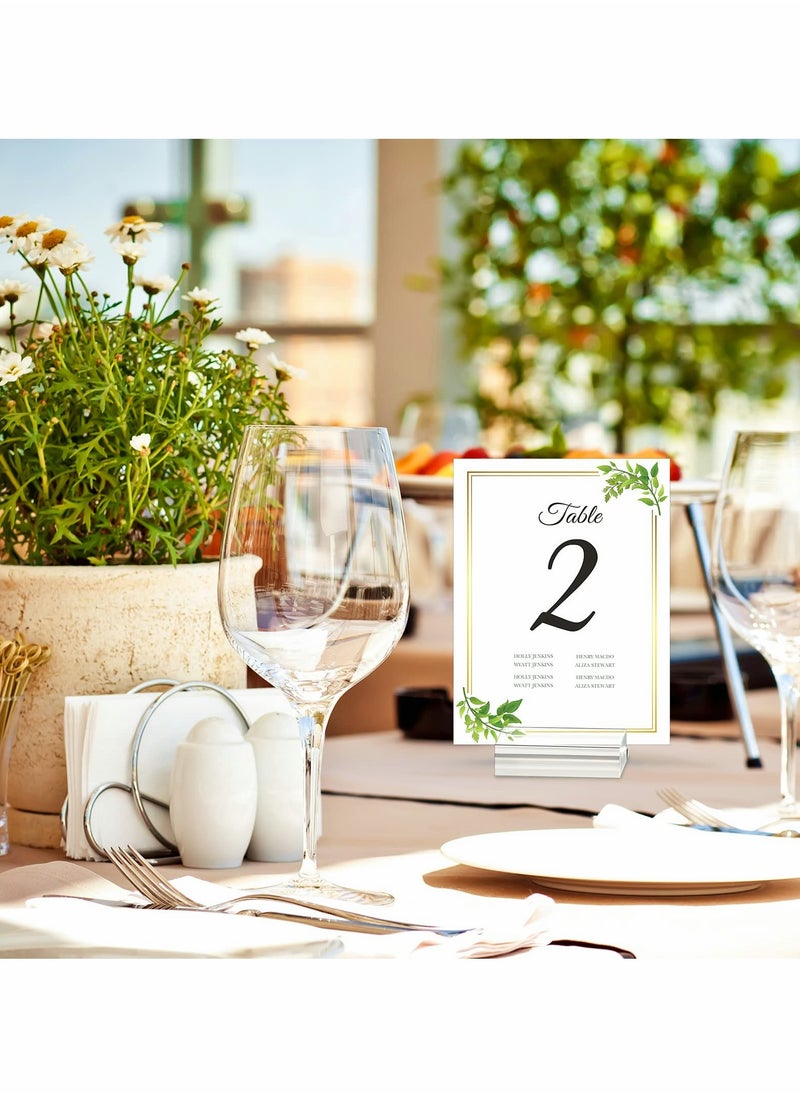 Generic - Clear Acrylic Stands - 10 Pack Place Card Holders for Table Numbers, Card Displays, Dining Tables, Weddings, Offices, Photos, and Business Cards. Perfect for Events and Professional Use! - Image 1