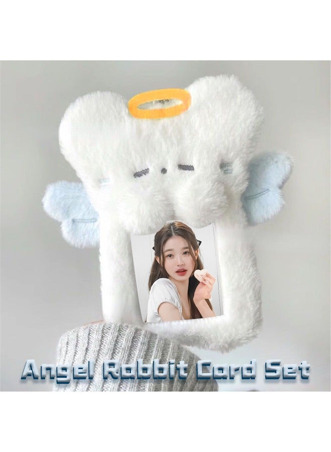 Realfrog Plush Kpop Photo Clip Keychain Id Card With Hanging Chain Id Card Clip School Id Card Office Id Card Access Card Photo Card Protector  - Image 1
