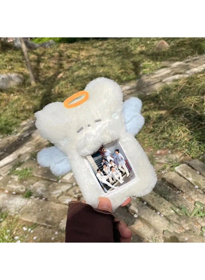 Realfrog Plush Kpop Photo Clip Keychain Id Card With Hanging Chain Id Card Clip School Id Card Office Id Card Access Card Photo Card Protector  - Image 3