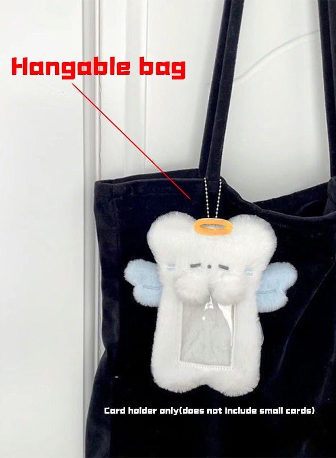 Realfrog Plush Kpop Photo Clip Keychain Id Card With Hanging Chain Id Card Clip School Id Card Office Id Card Access Card Photo Card Protector  - Image 2