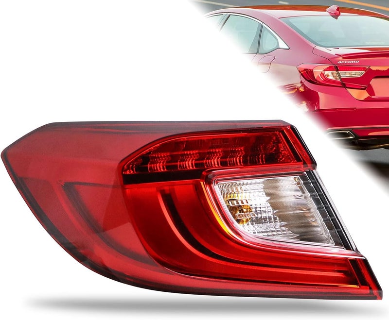 Lathsy Tail Light for 2018-2022 Honda Accord Sedan - Outer Left Driver Side Replacement - Image 1