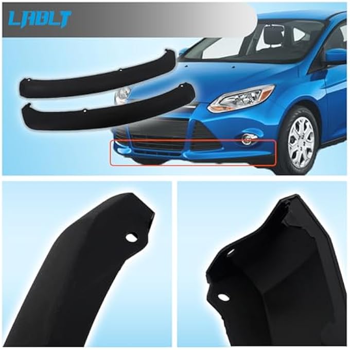 LABLT Front Bumper Spoiler Lip Chin Splitter Left and Right Replacement for Ford Focus 2012 2013 2014 FO1095244C - Image 4